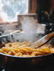 Boil the pasta according to package instructions until al dente. Drain and let it cool.