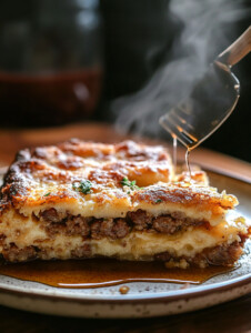 Bake uncovered for 35–40 minutes, until the top is golden and the center is set. Let cool slightly before serving.