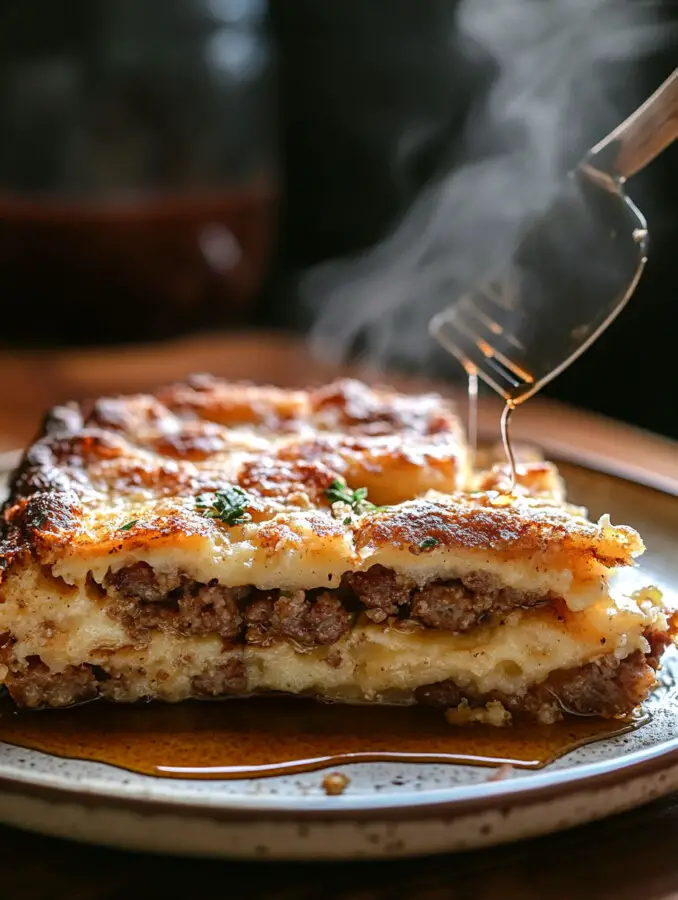 Bake uncovered for 35–40 minutes, until the top is golden and the center is set. Let cool slightly before serving.