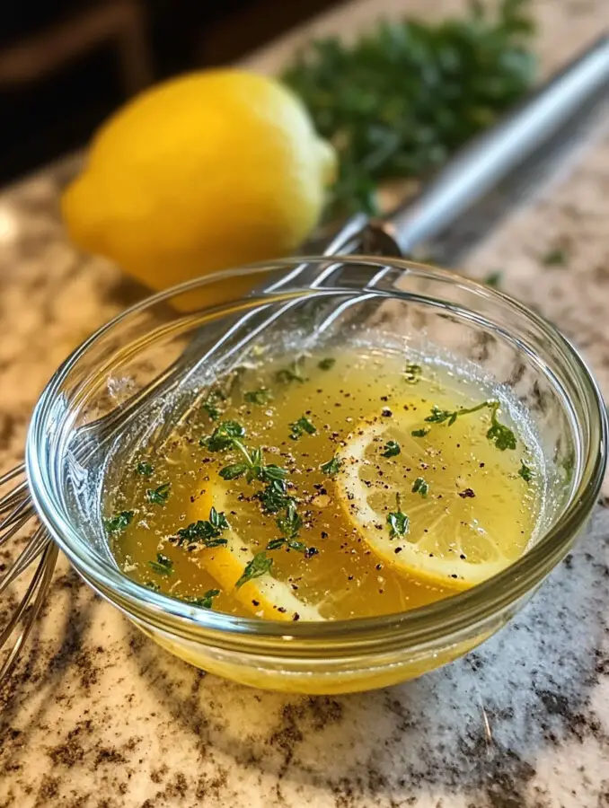 In a small bowl, whisk together olive oil, lemon juice, garlic, Dijon mustard, salt, and black pepper to make the dressing.