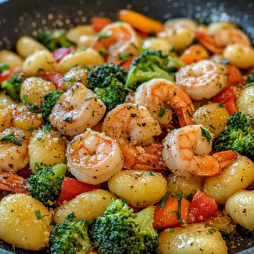 One-Pan Shrimp Gnocchi with Veggies – Easy Flavorful Dinner