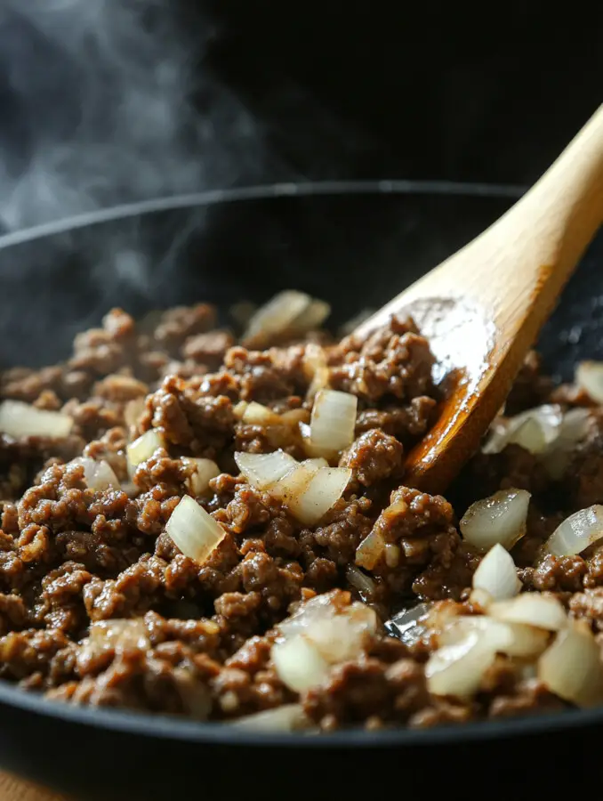 Cook rotini pasta in salted boiling water until just under al dente. Drain and set aside.
