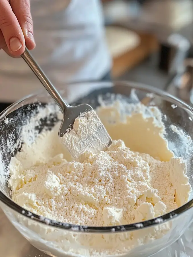 In a bowl, mix the softened cream cheese, powdered sugar, and vanilla extract until smooth.