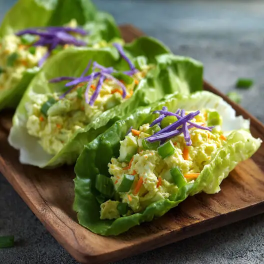 Avocado Egg Salad Lettuce Wraps