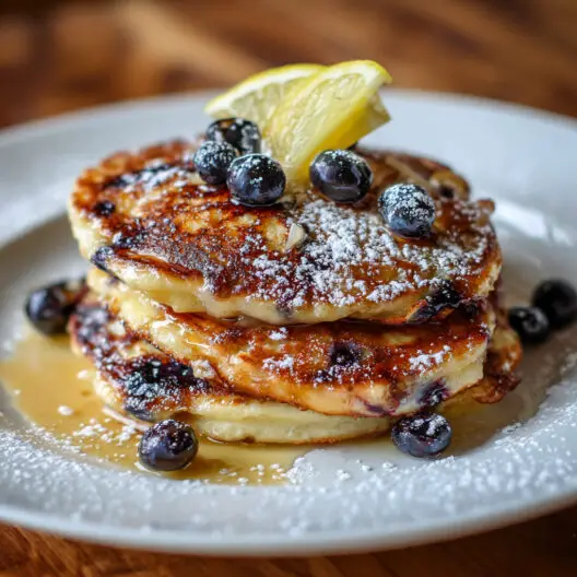 Blueberry Lemon Ricotta Pancakes
