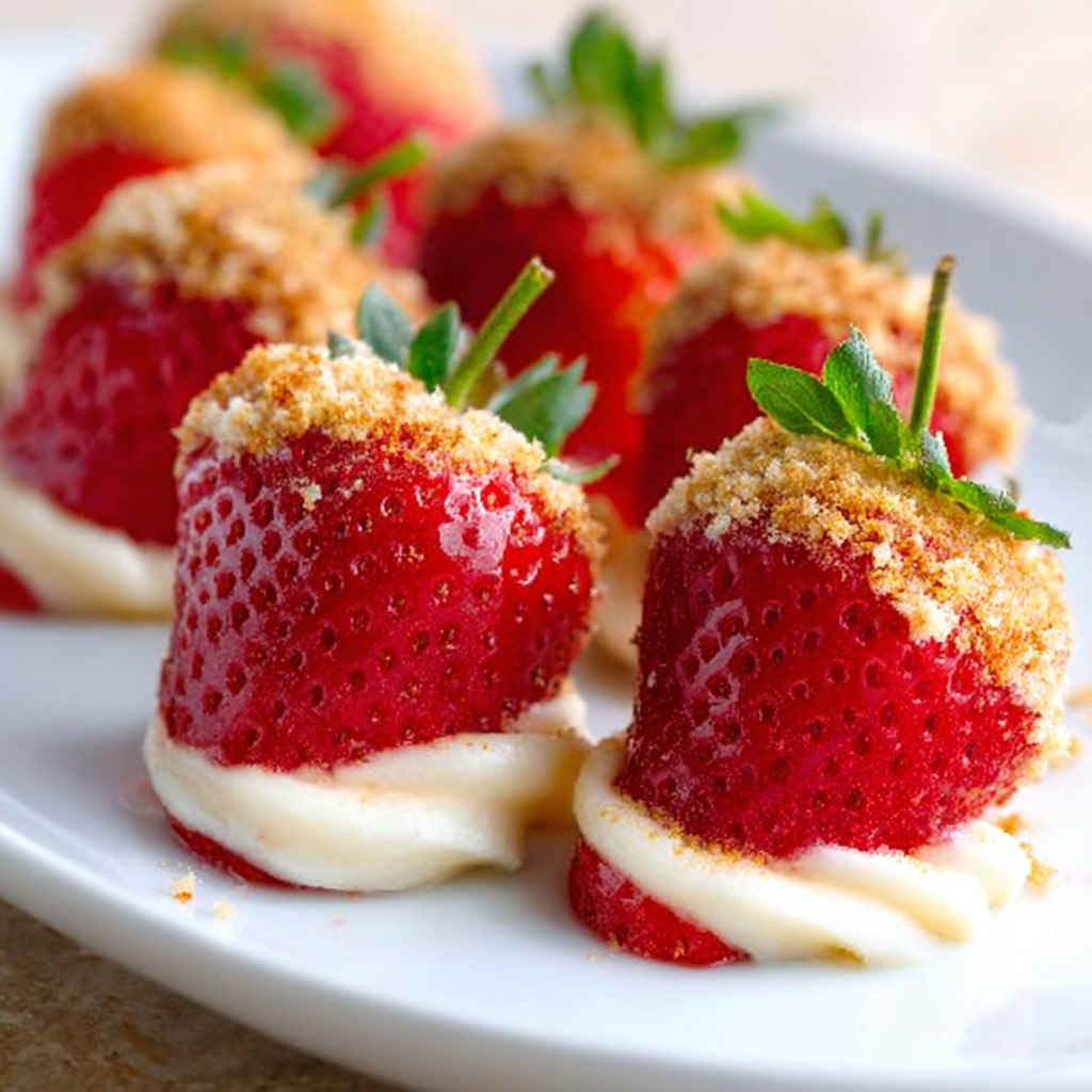 Cheesecake Stuffed Strawberries