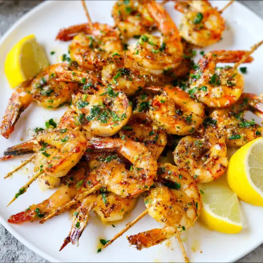 Garlic Butter Shrimp Skewers