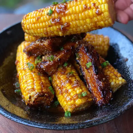 Honey Butter Corn Ribs