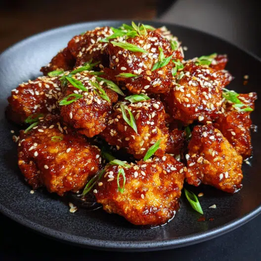 Hot Honey Garlic Chicken Bites