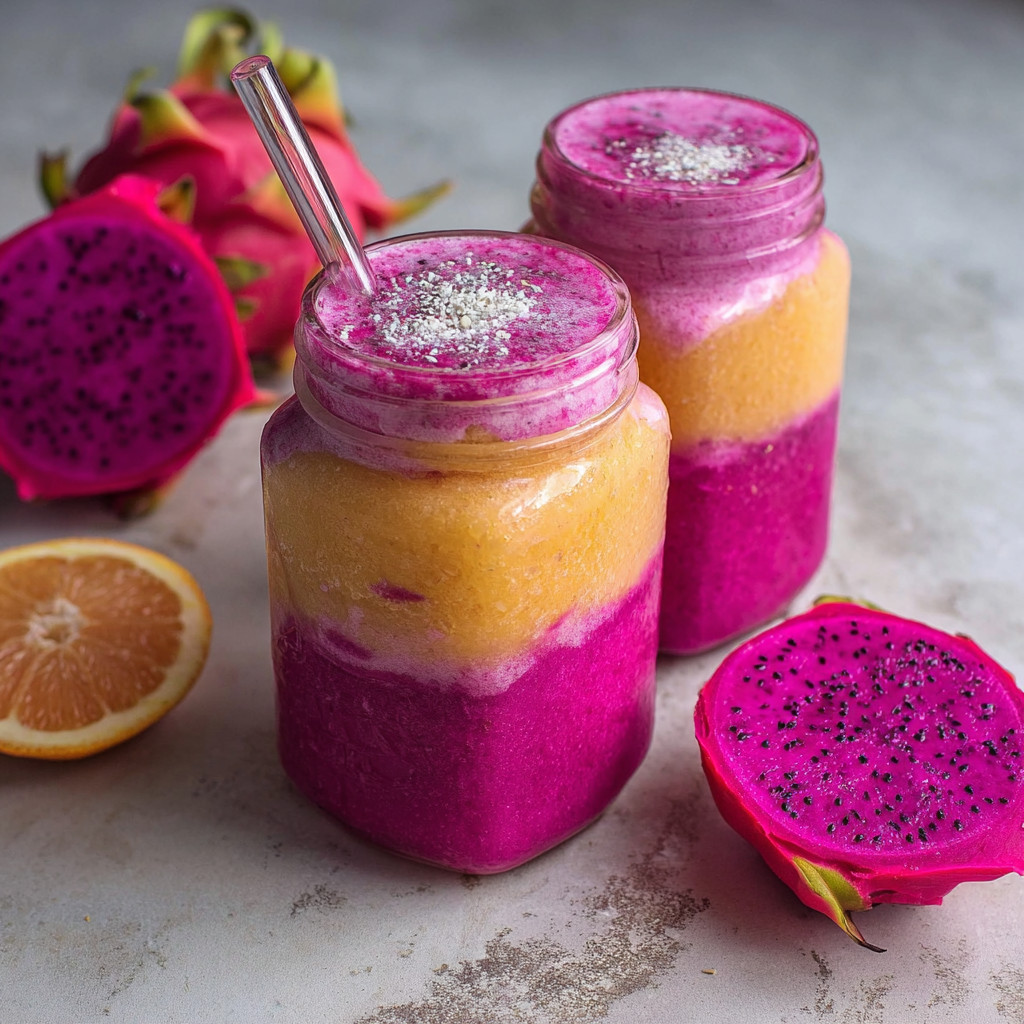 Mango Dragon Fruit Smoothie