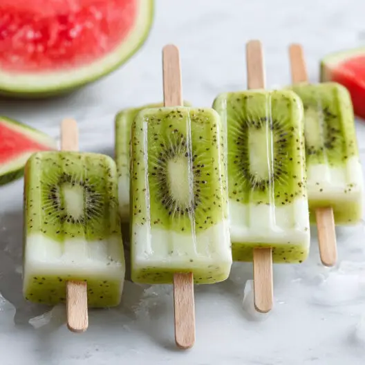 Melon Kiwi Ice Pops