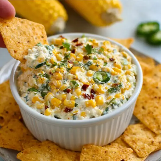 Roasted Corn and Jalapeño Dip