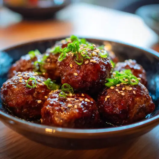 Sticky Pineapple Teriyaki Meatballs