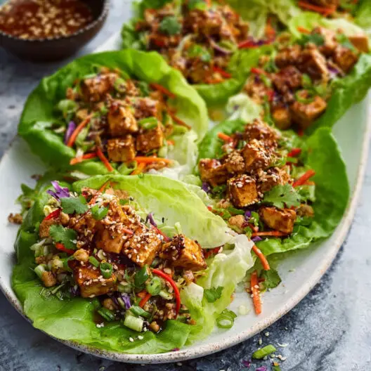 Tofu Lettuce Wraps