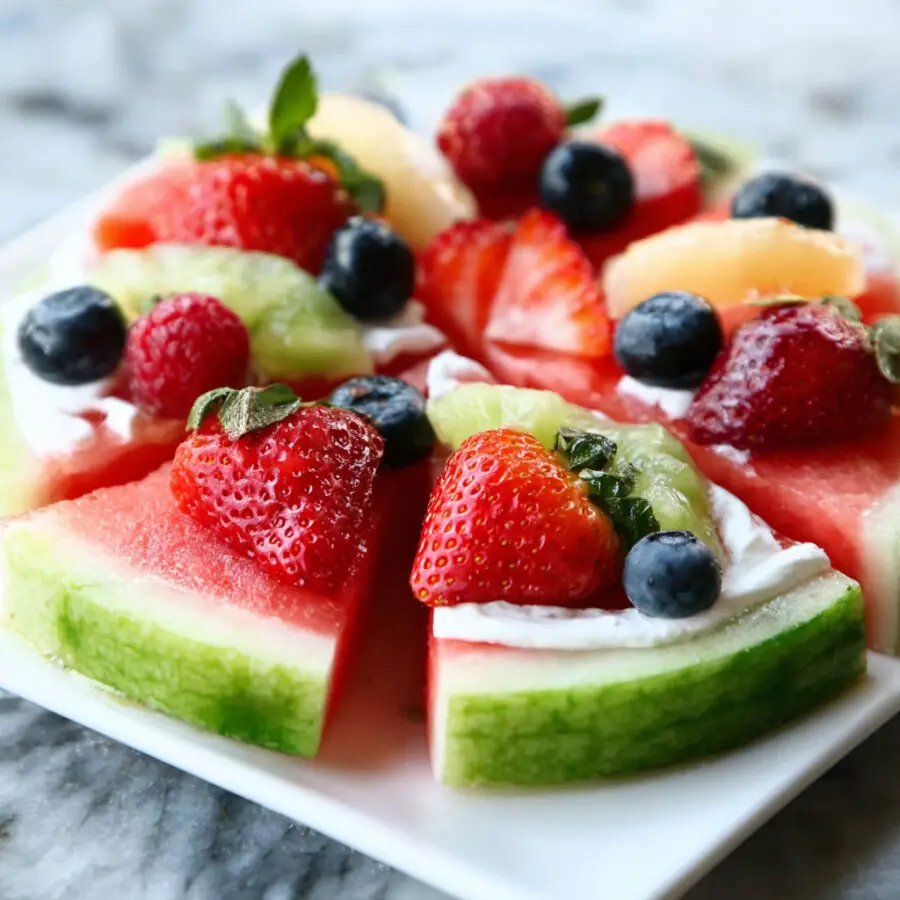 Watermelon Fruit Pizza