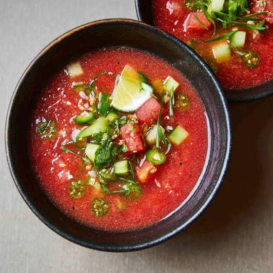 Zesty Watermelon Gazpacho