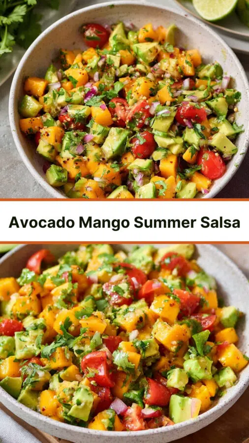 Avocado Mango Summer Salsa: Perfect for Tacos or Chips!